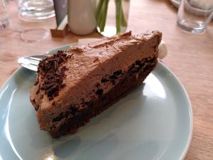 Chocolate cake (March 2024) at Dragonfly Bistro in Aberystwyth