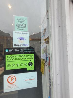 Dragonfly Bistro Outside at Dragonfly Bistro in Aberystwyth