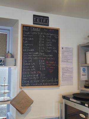 Drinks Menu at Dragonfly Bistro in Aberystwyth