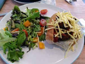 Meatball and cheese sub (May 2024) at Dragonfly Bistro in Aberystwyth