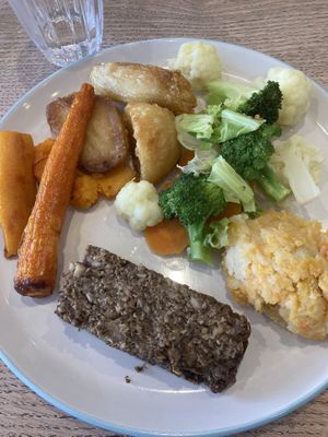 Nut roast (without gravy as I do not like gravy)   at Dragonfly Bistro in Aberystwyth
