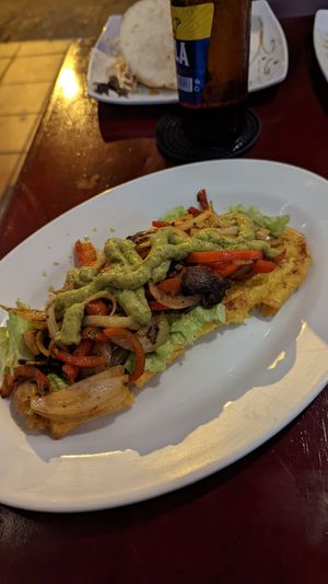 Fried plantain at Quero Arepa in Cartagena