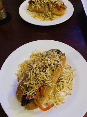 Hot dogs   at Quero Arepa in Cartagena