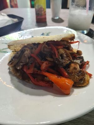 Veggie arepa at Quero Arepa in Cartagena