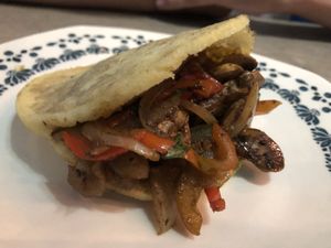 Another arepa   at Quero Arepa in Cartagena