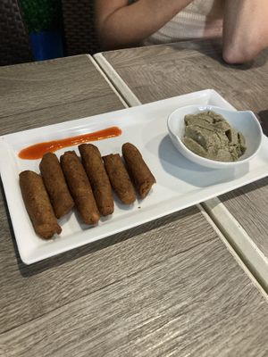 Falafel   at Quero Arepa in Cartagena