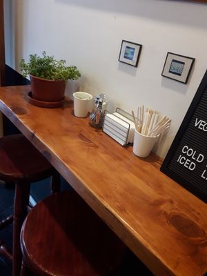 Such a quiet interior  at Trama in Valparaiso