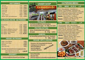 Neues Menü 2022 Seite 2 at Just Falafels in Hamburg
