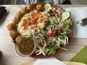 Falafel plate   at Just Falafels in Hamburg