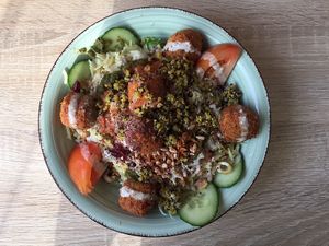 Falafel Bowl at Just Falafels in Hamburg