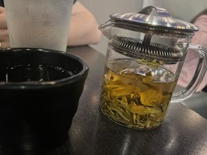Organic jasmine tea  at Artisan Ramen in Milwaukee