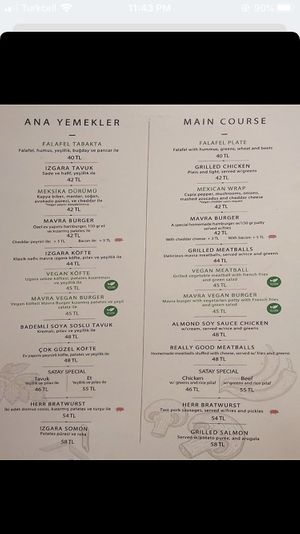 Vegan burger and meatballs at Mavra Café Design Workshop in Istanbul