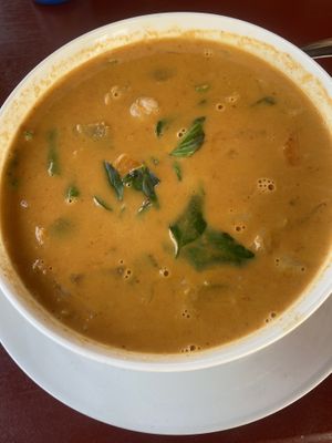 Hot chilli soup   at Kong Lor Eco Lodge in Konglor