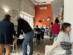 Good atmosphere   at Arc Iris in Barcelona