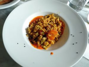 Arroz con hortalizas at Arc Iris in Barcelona