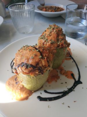 Carbassó farcit at Arc Iris in Barcelona