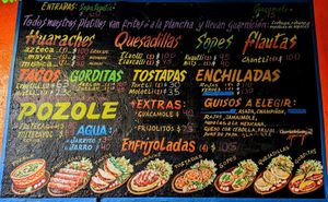 Menu, April 2023 at La Vegana Garnacha in Guadalajara