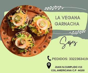 Deliciosos sopes de masa azul riquisimos at La Vegana Garnacha in Guadalajara