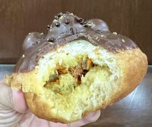 Carrot compote fillingg  at La Vegana Garnacha in Guadalajara