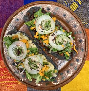 Huaraches  at La Vegana Garnacha in Guadalajara