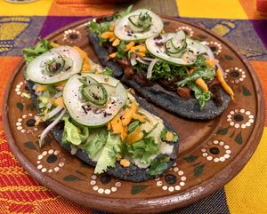 Huaraches  at La Vegana Garnacha in Guadalajara