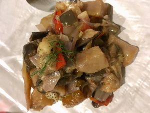 Caponata  at Le Chat Noir in Cefalu