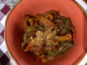 Pepper salad  at Le Chat Noir in Cefalu