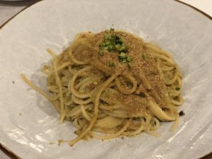 Spagetti With pistachios  at Le Chat Noir in Cefalu