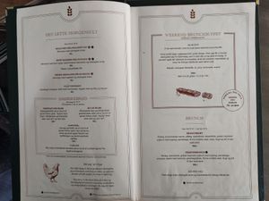 Breakfast and brunch menu at Café Korn in Holbaek