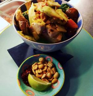 Yummy thaicurry! at Bikini Mitte in Munich