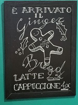 Christmas time hot drink at The Coffee Box in Padua