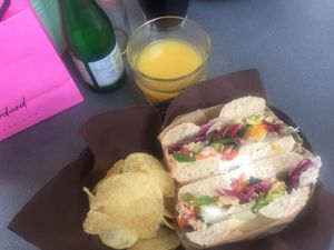 bagel veggie at The Coffee Box in Padua