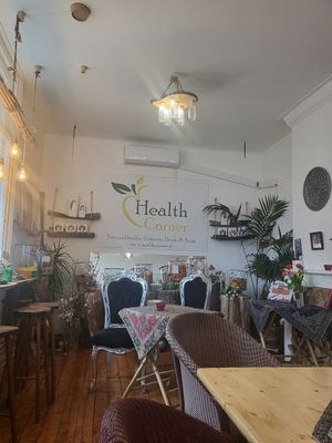 Inside the venue at Health Corner in Amsterdam