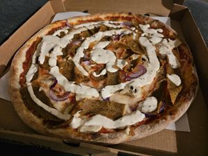 Kebabpizza at Victoria Pizzeria in Trelleborg