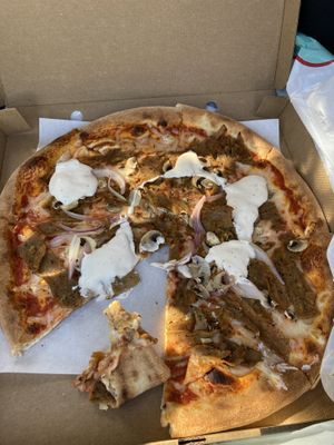 vegane Kebabpizza  at Victoria Pizzeria in Trelleborg