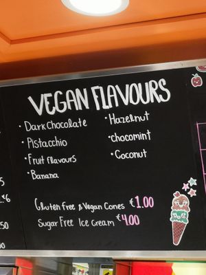 Great vegan ice-cream with vegan cones!  at Gelato Fantasy in Venice