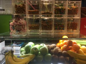 fresh juices with veggies and fruit at Gelato Fantasy in Venice