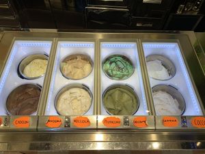 Most of flavors  at Gelato Fantasy in Venice