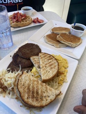 The big breakfast was HUGE!  at Anna's House in Ann Arbor