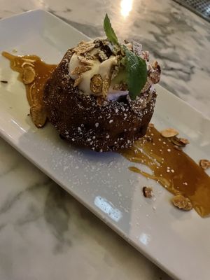 Pumpkin spice Bundt cake. So surprised it was vegan!  at Market Tavern in Dublin