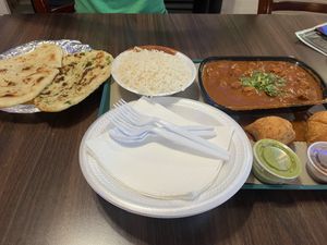 The spread!   at Mint Indian Cuisine in Gainesville