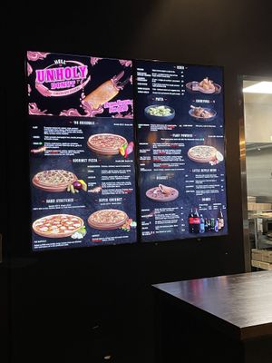 Unholy donut add is good marketing👀   at Hell Pizza in Tauranga