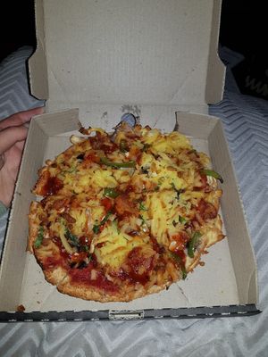 Tasty pizza at Hell Pizza in Papamoa