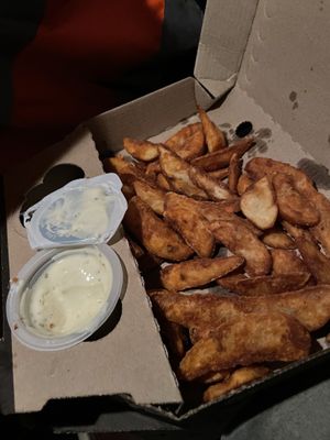 Chips😄recommend plain over seasoned 🤷  at Hell Pizza in Papamoa