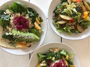 Our salads at Barraca Café in Lourinha