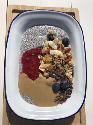 Chia pudding. at Barraca Café in Lourinha