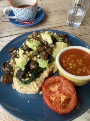 Vegan Breakfast   at Lion's Den in Haslemere