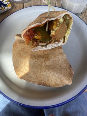 Vegan dog!   at Lion's Den in Haslemere