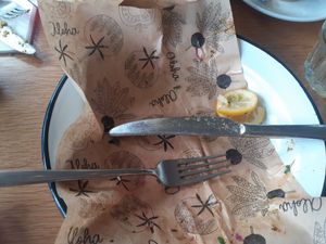 I ordered the pita vegan shawarma but it was very tasty, so I couldn't take a pic in time at Aloha in Leiden