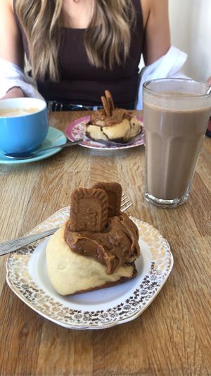 Biscoff swirl at Chapter One Coffee Shop in Edinburgh